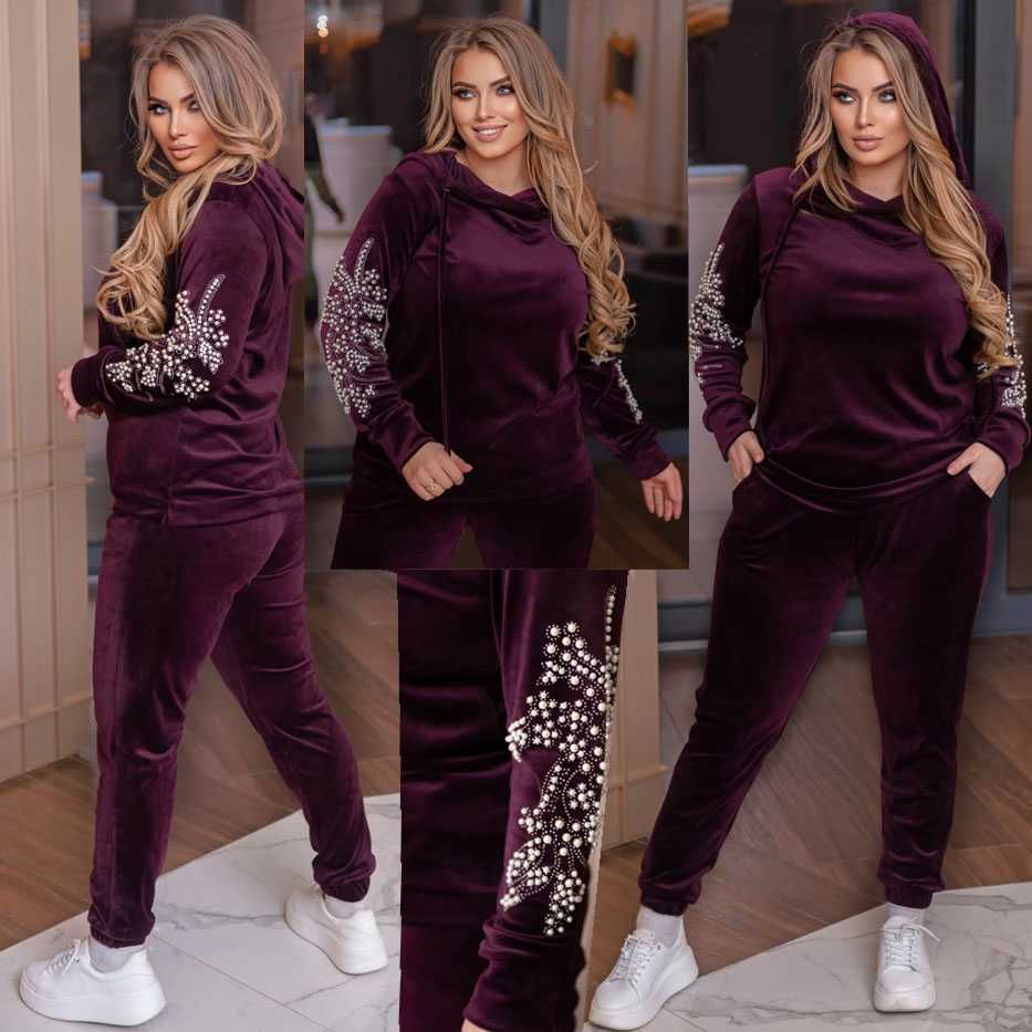 спортивный велюровый костюм pearl de luxe разные цвета