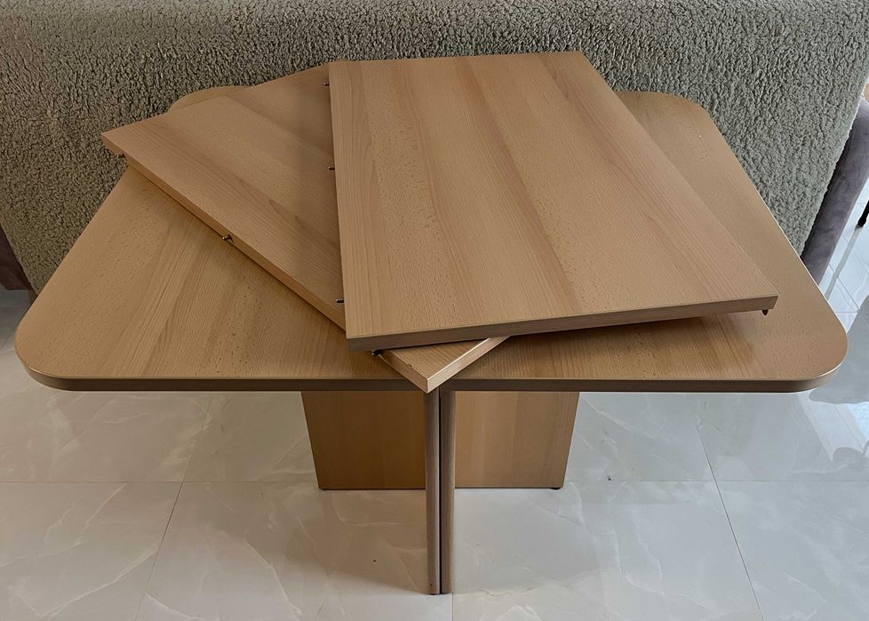 OKAZJA Stół rozkładany 80x100/200 ładny stan 2 x wkładka