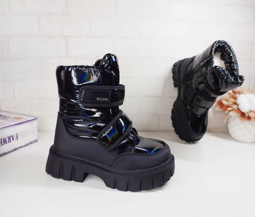 Дитячі зимові черевики для дівчинки 33 34 35 36 37 38 чоботи дутіки