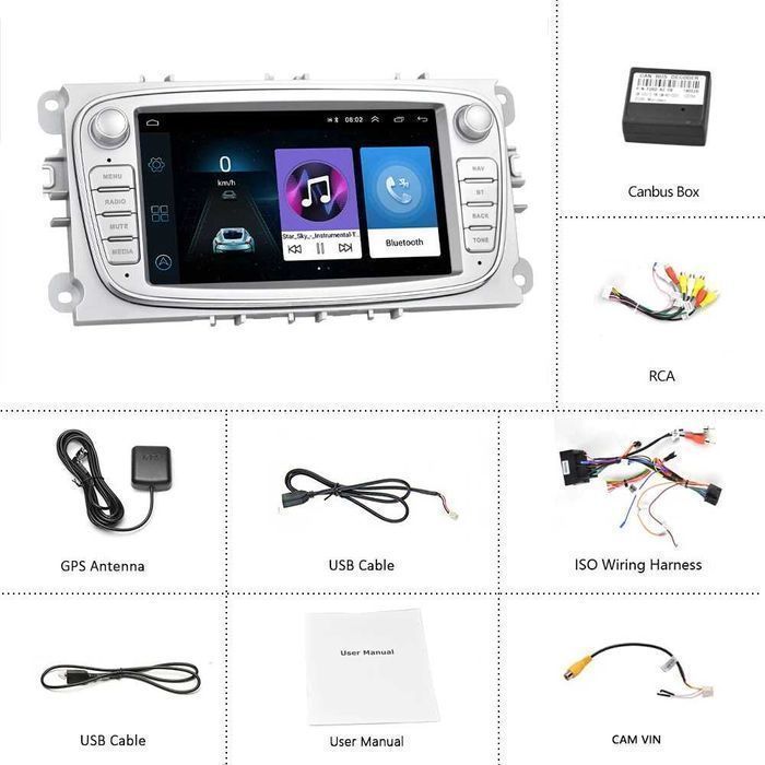 SKLEP! Radio Ford Mondeo Focus S-max Galaxy CarPlay Android Nawigacja