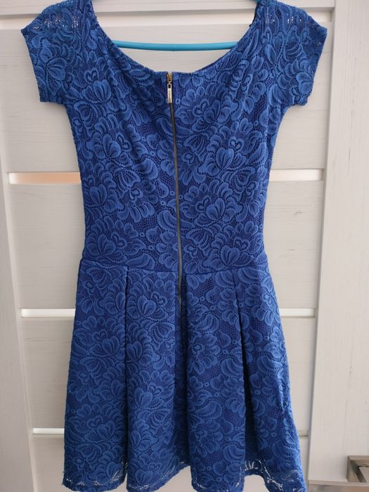 Sukienka chabrowa, sukienka koronkowa