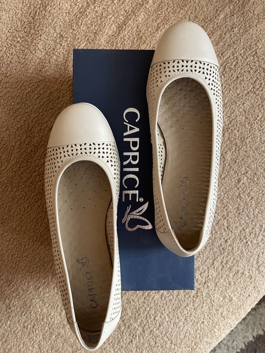 Балетки кожаные женские