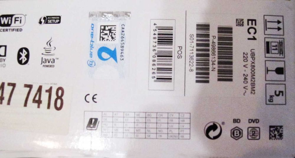 Sony UBP-X800M2 проигрыватель плеер 4K Ultra HD Blu-ray dvd cd