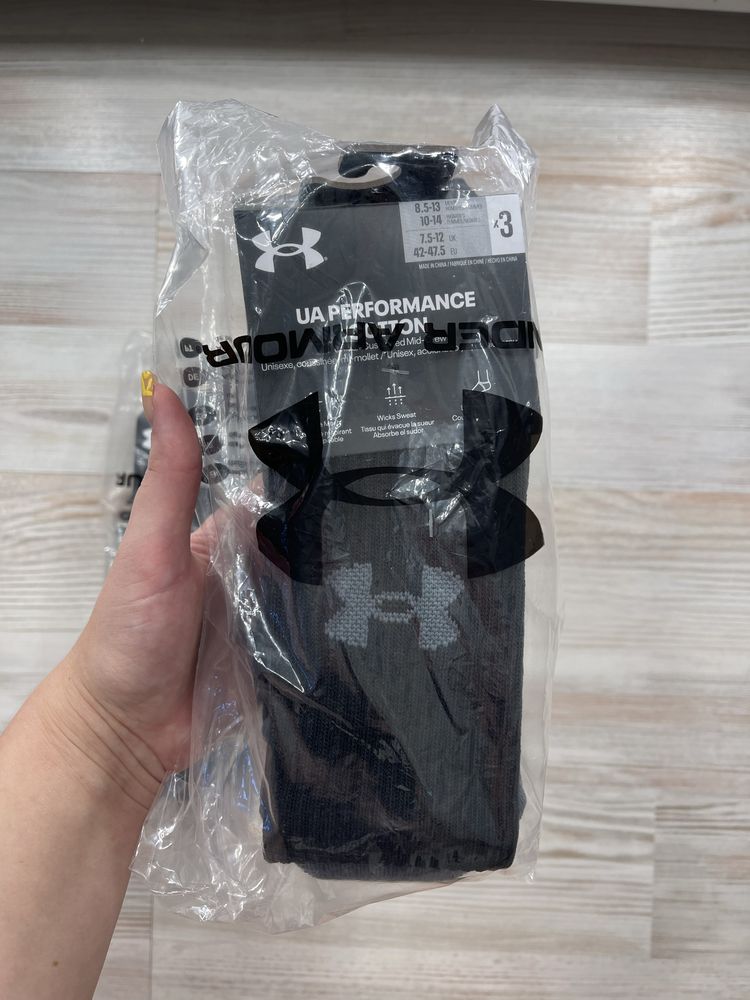 Носки чоловічі високі білі Under Armour оригінал мужские носки