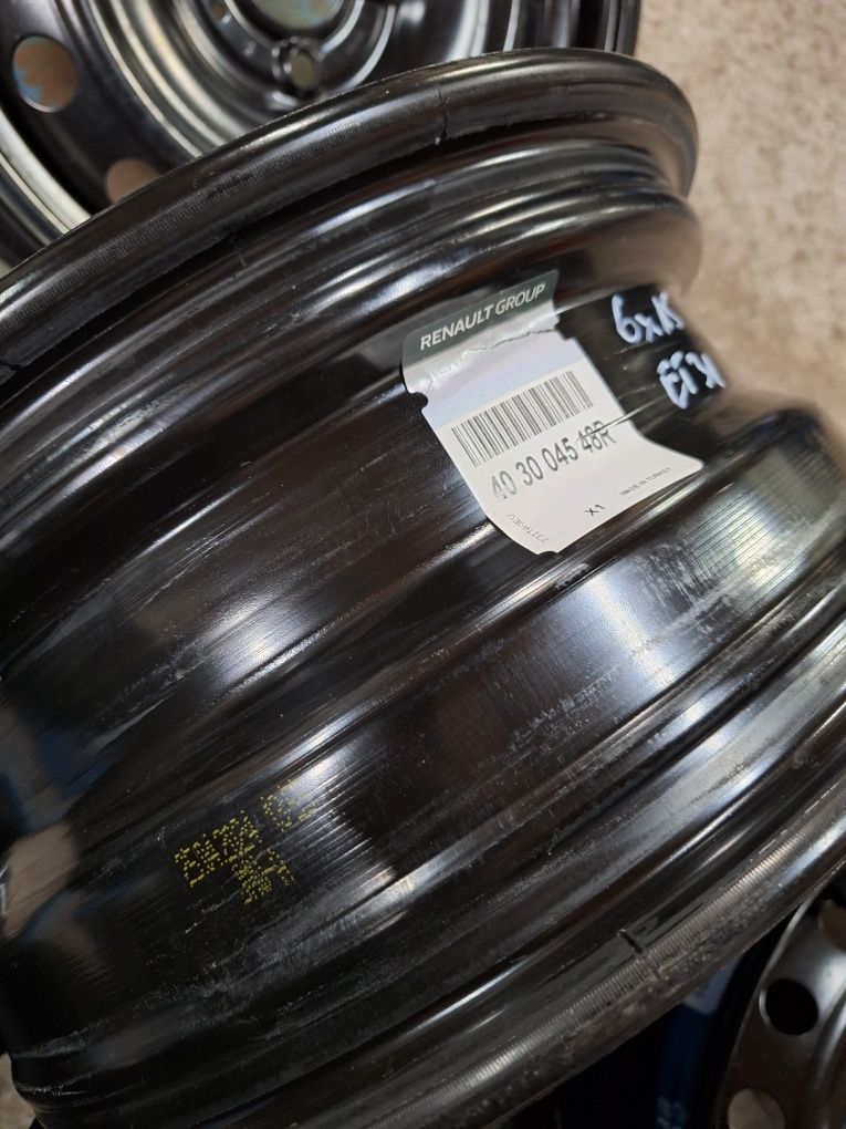 Felgi stalowe Renault Clio V 15", 4x100, ET31. jak Nowe