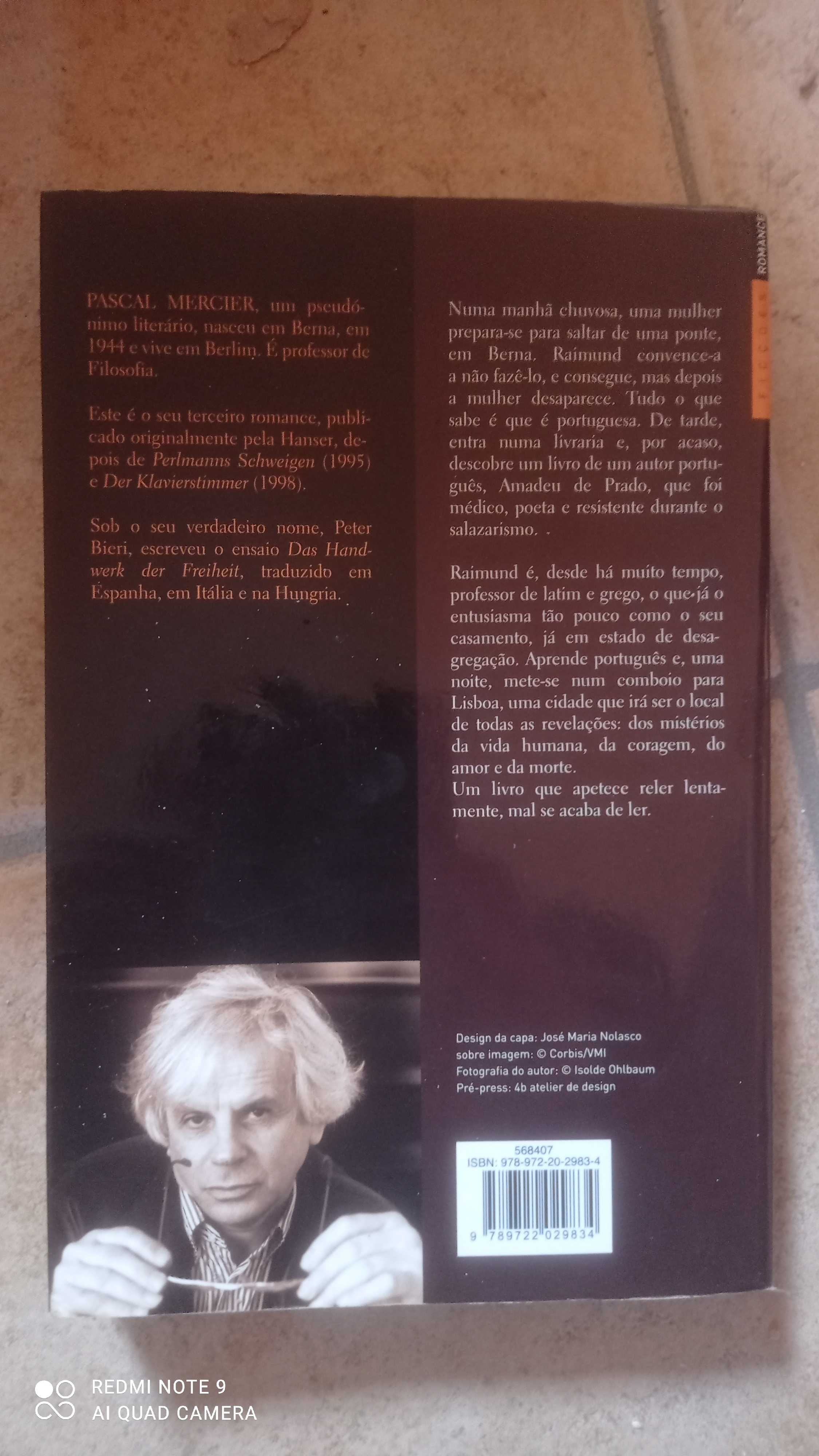 Vendo livro comboio noturno para Lisboa