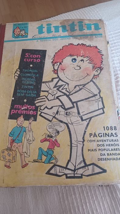 "Tintin" Coleção de Tirinhas de banda desenhada