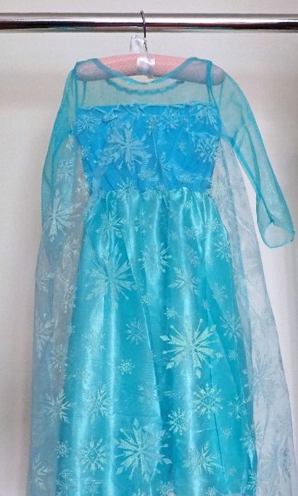 CARNAVAL - Fantasia / Vestido Princesa Elsa (Frozen) - NOVO