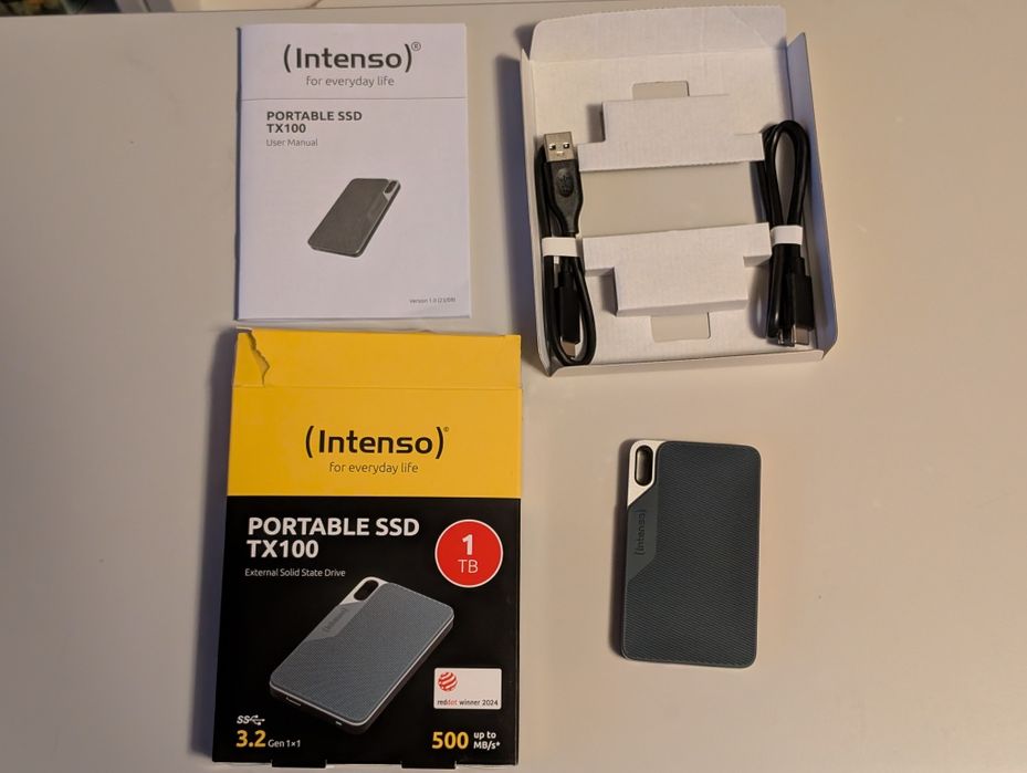 Intenso tx100 1TB przenośny dysk ssd