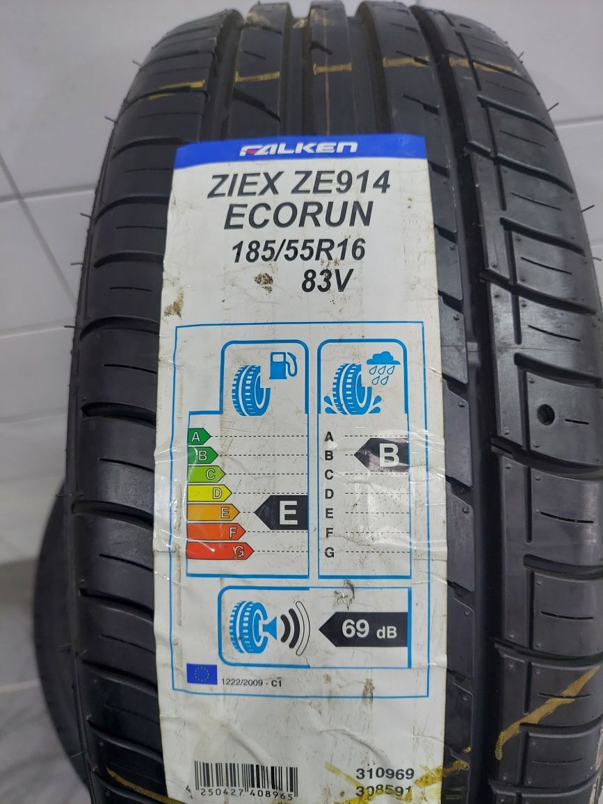 Opony używane 2x 185/55R16 Falken Ziex ZE914 Ecorun Lato Gwarancja