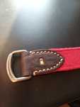 Pasek Tommy Hilfiger TH czerwony unikat