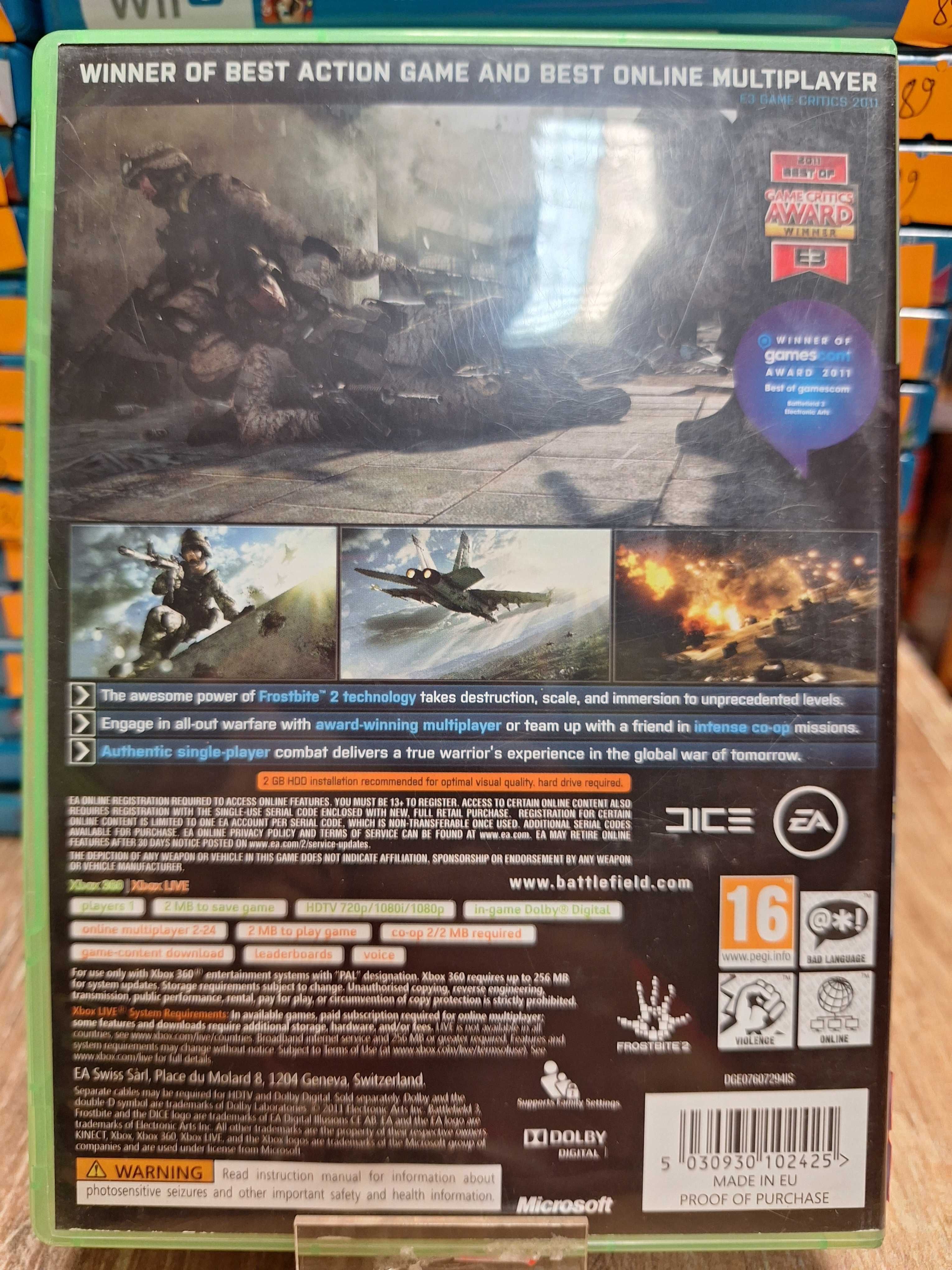 Battlefield 3 XBOX 360, Sklep Wysyłka Wymiana