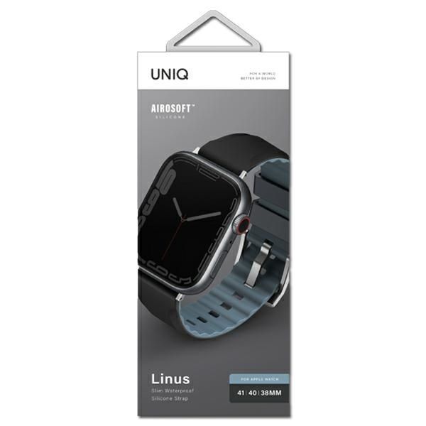 Pasek do Apple Watch UNIQ LINUS AiroSoft Czarny 38/40/41mm
