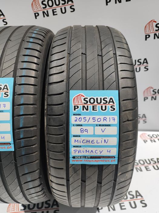 2 pneus semi novos Michelin 205-50R17 primacy 4 89V - Oferta da entreg