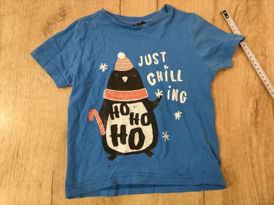 T-shirt 104 110 George pingwin na święta świąteczna