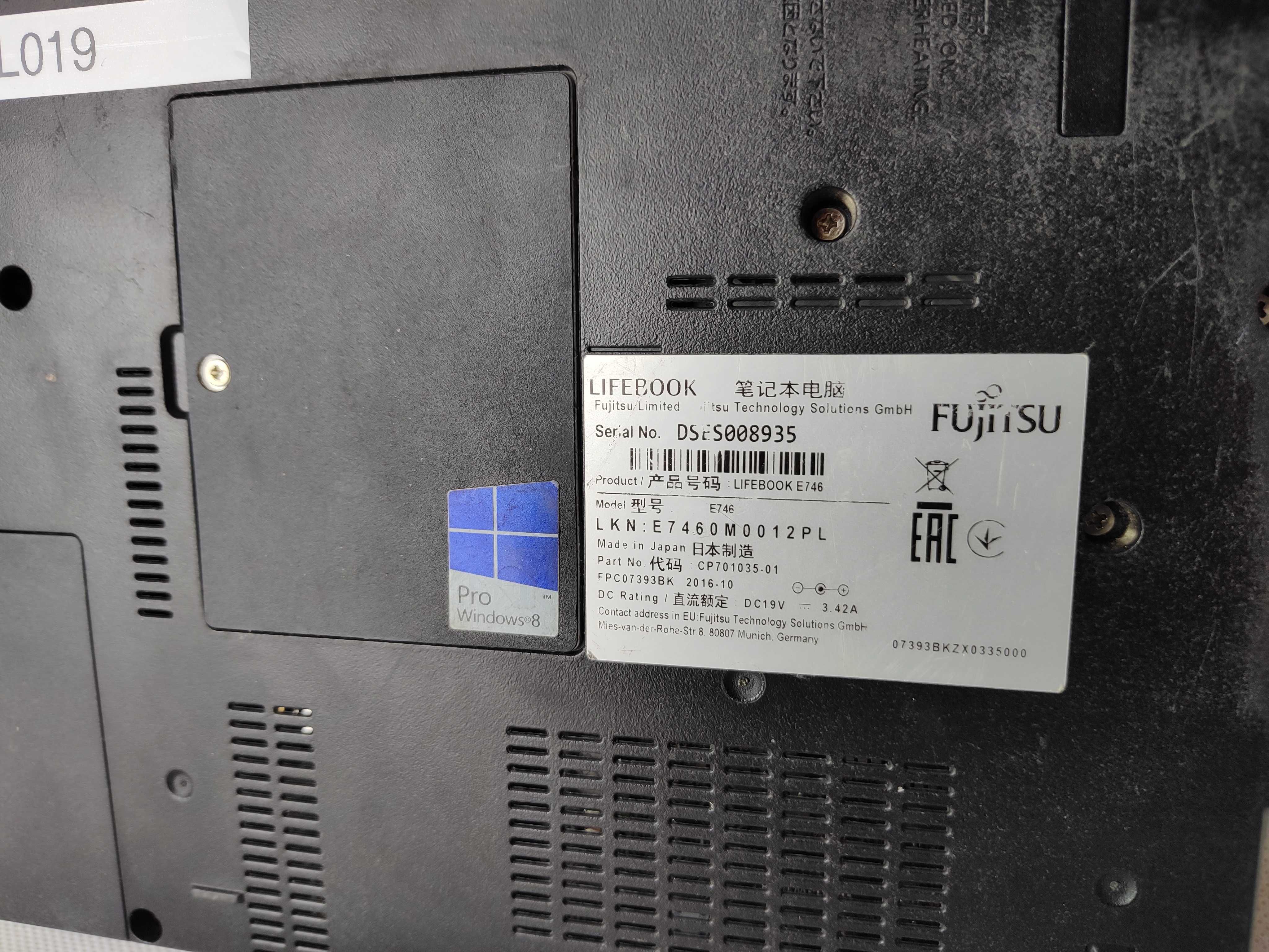 OKAZJA! | Fujitsu LifeBook E746 (8) | i5-6300U | HasłoBIOS | SklepFV23