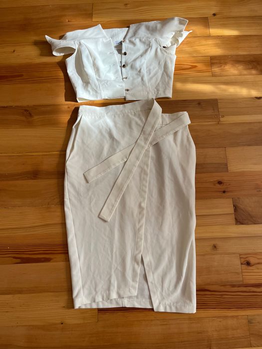 Літній костюм, юбка на запах та топ