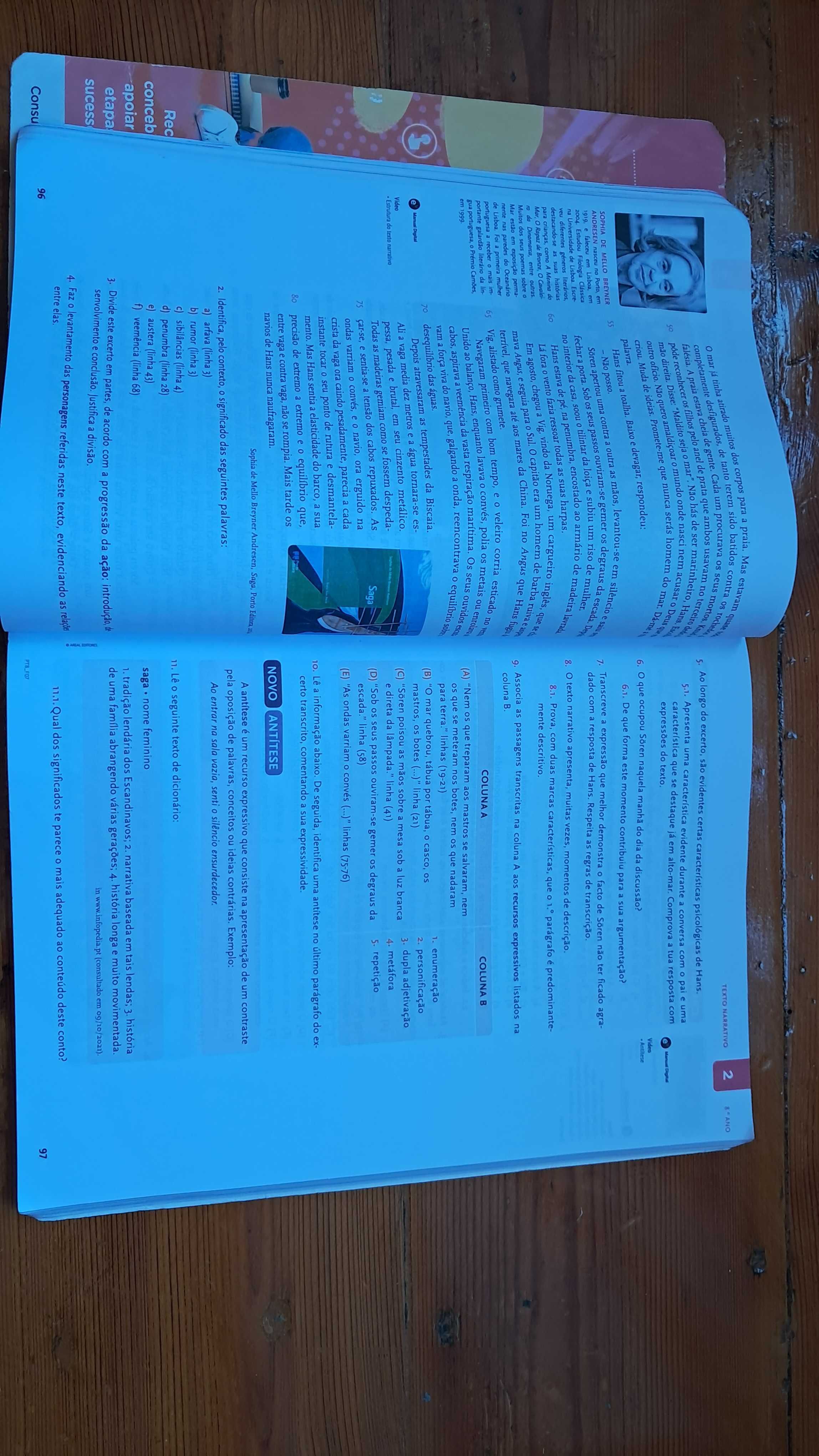 Manual de Português 8º Ano – AREAL Editores – Lisboa