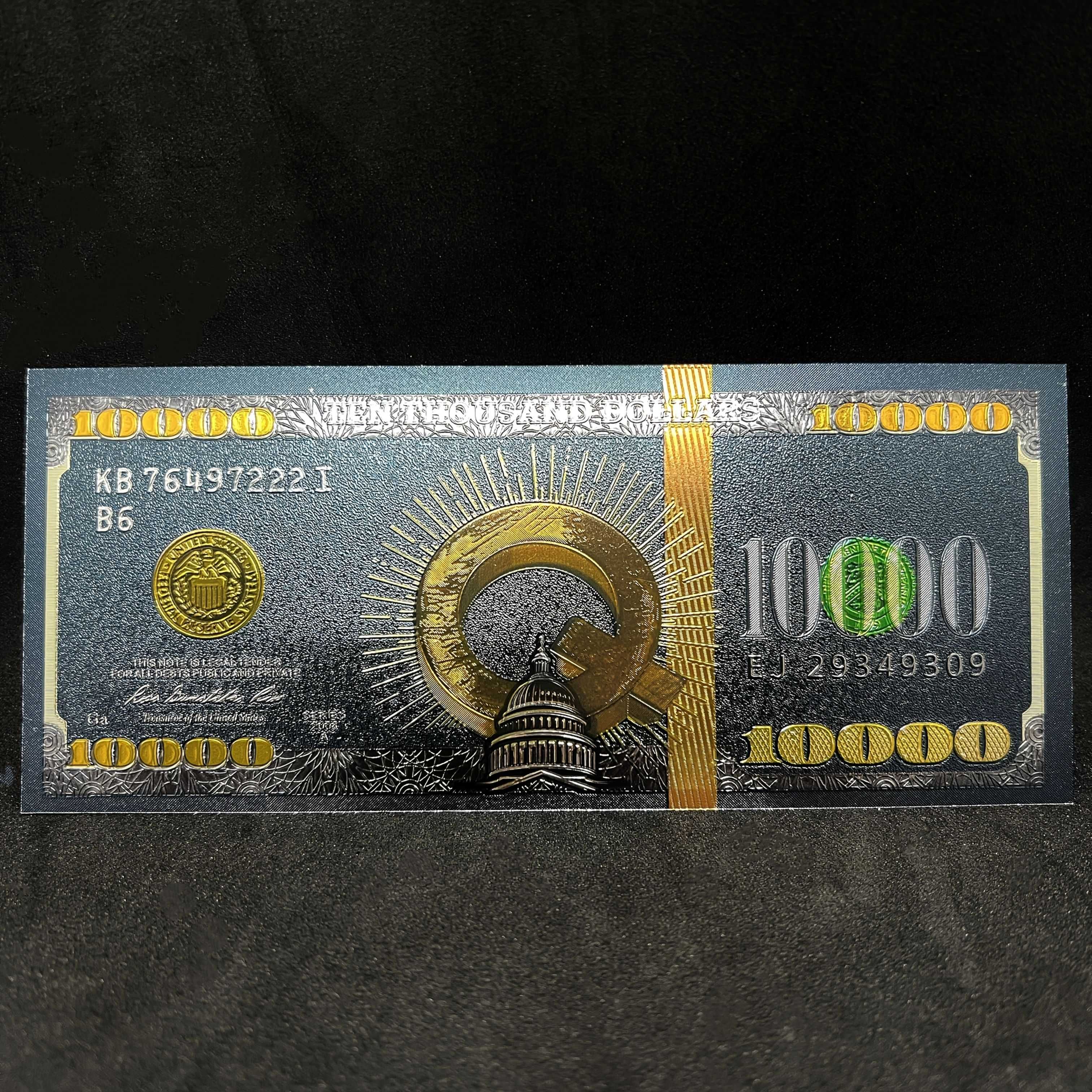 Kolekcjonerski banknot 10 000 dolarów USA - replika / imitacja
