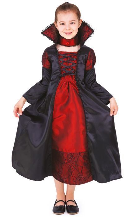 strój wampirzycy dla dziewczynki rozmiar s halloween karnawał