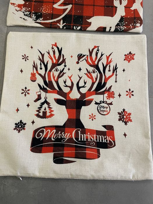 Poszewki na poduszki swiateczne