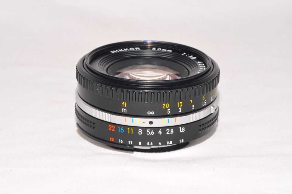 Lente de câmera Nikon lens series e 50mm 1:1.8