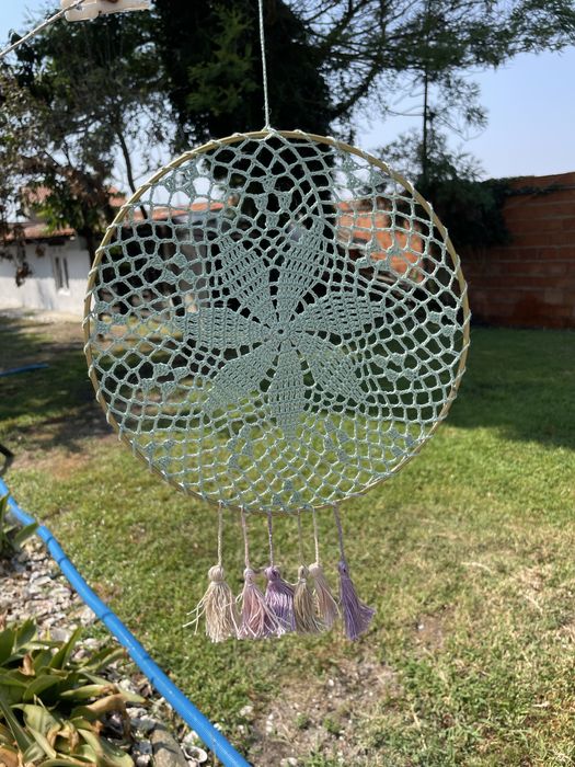 Mandalas de croche feitas á mão