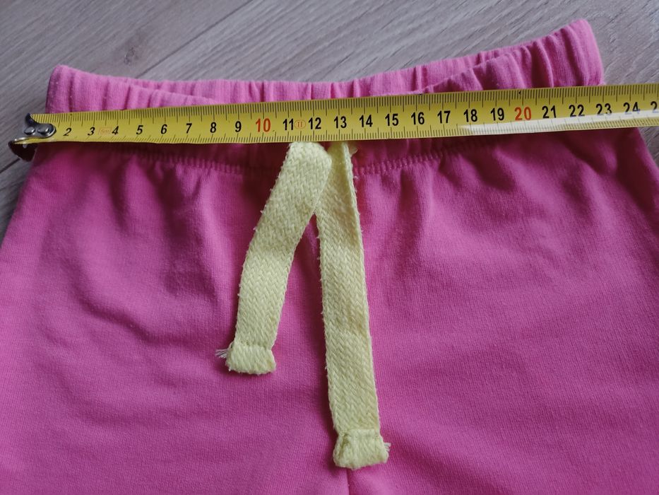 Spodnie dziewczęce dresowe sportowe różowe 86/92