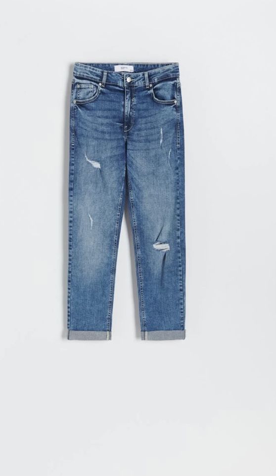 Джинсы  бойфренд бедровка H&m мом