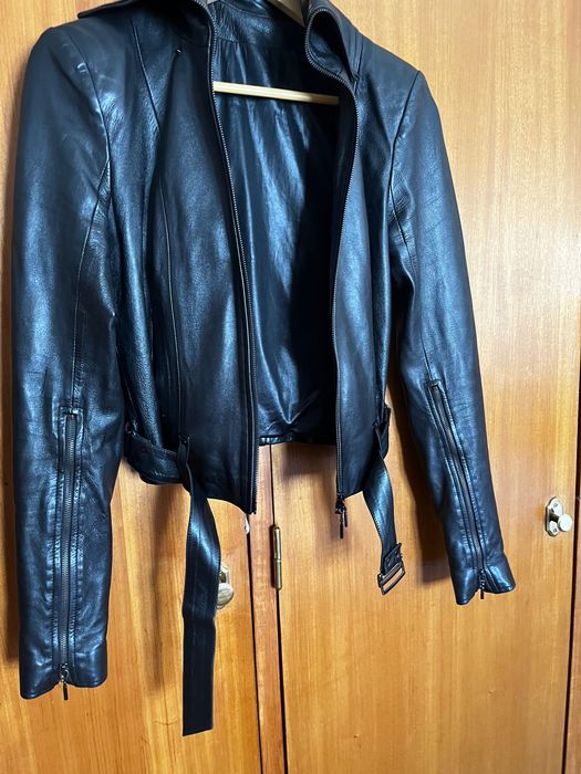 Blusão de cabedal de senhora (cintado) ASOS