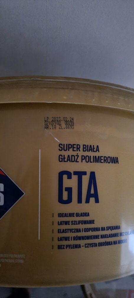 Atlas Gotowa gładź polimerowa GTA biała 5 kg