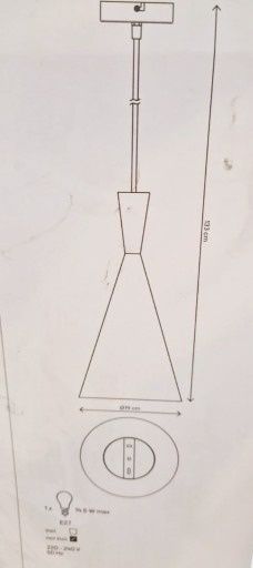 Lampa sufitowa jednopunktowa biała drewno