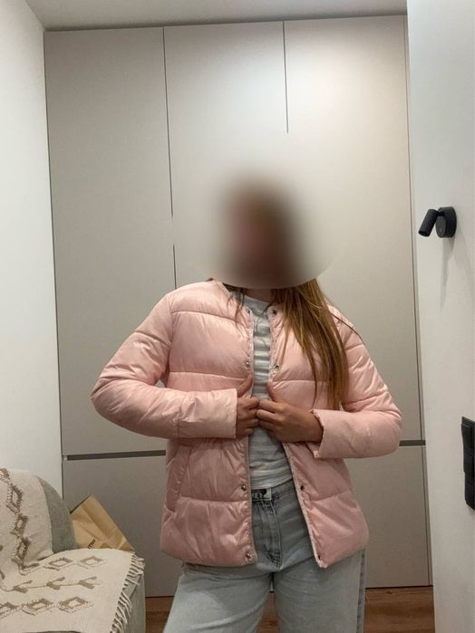 Жіноча демисезонна курточка Mango у рожевому кольорі