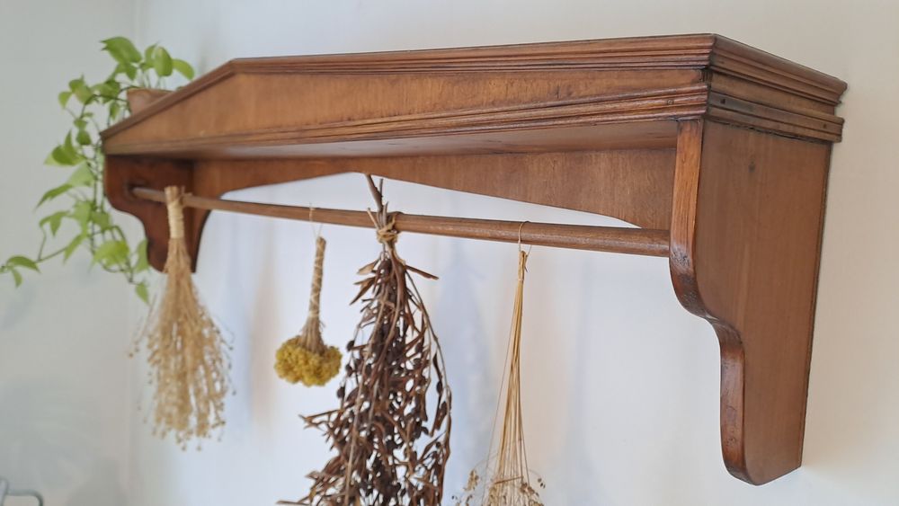 Sprzedam półkę, drążek do suszonych ziół