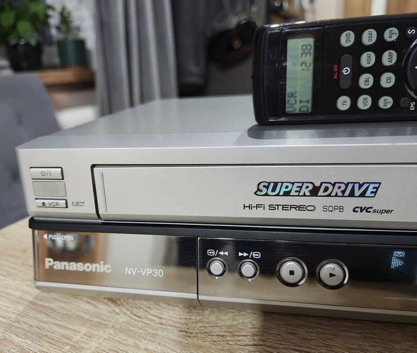 Panasonic NV-VP30 #Magnetowid VHS DVD #S-VHS #Combo#6HD#Hi-Fi #S-Drive