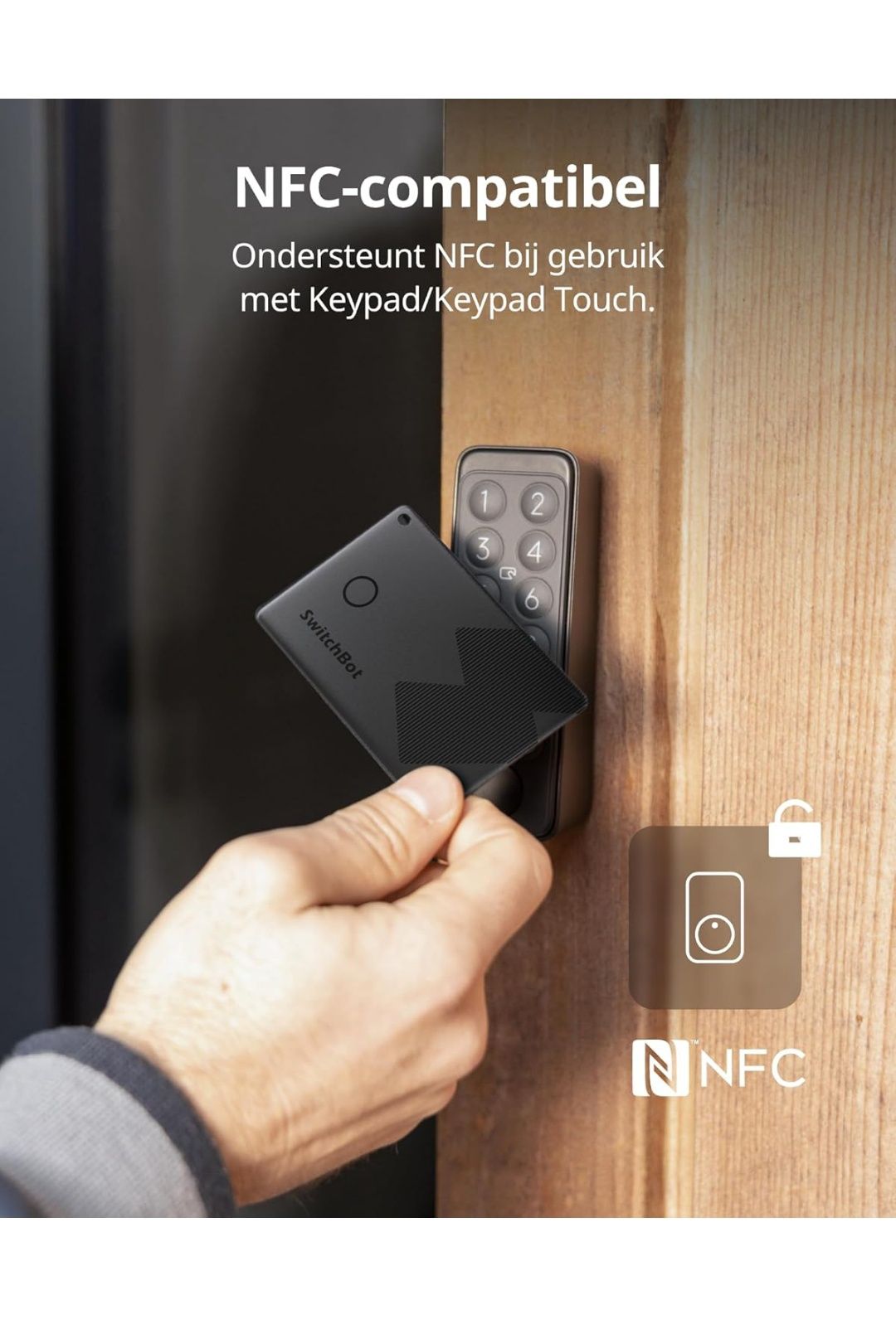 SwitchBot Wallet Finder Card, Smart AirTag, сумісний з Apple Find My .
