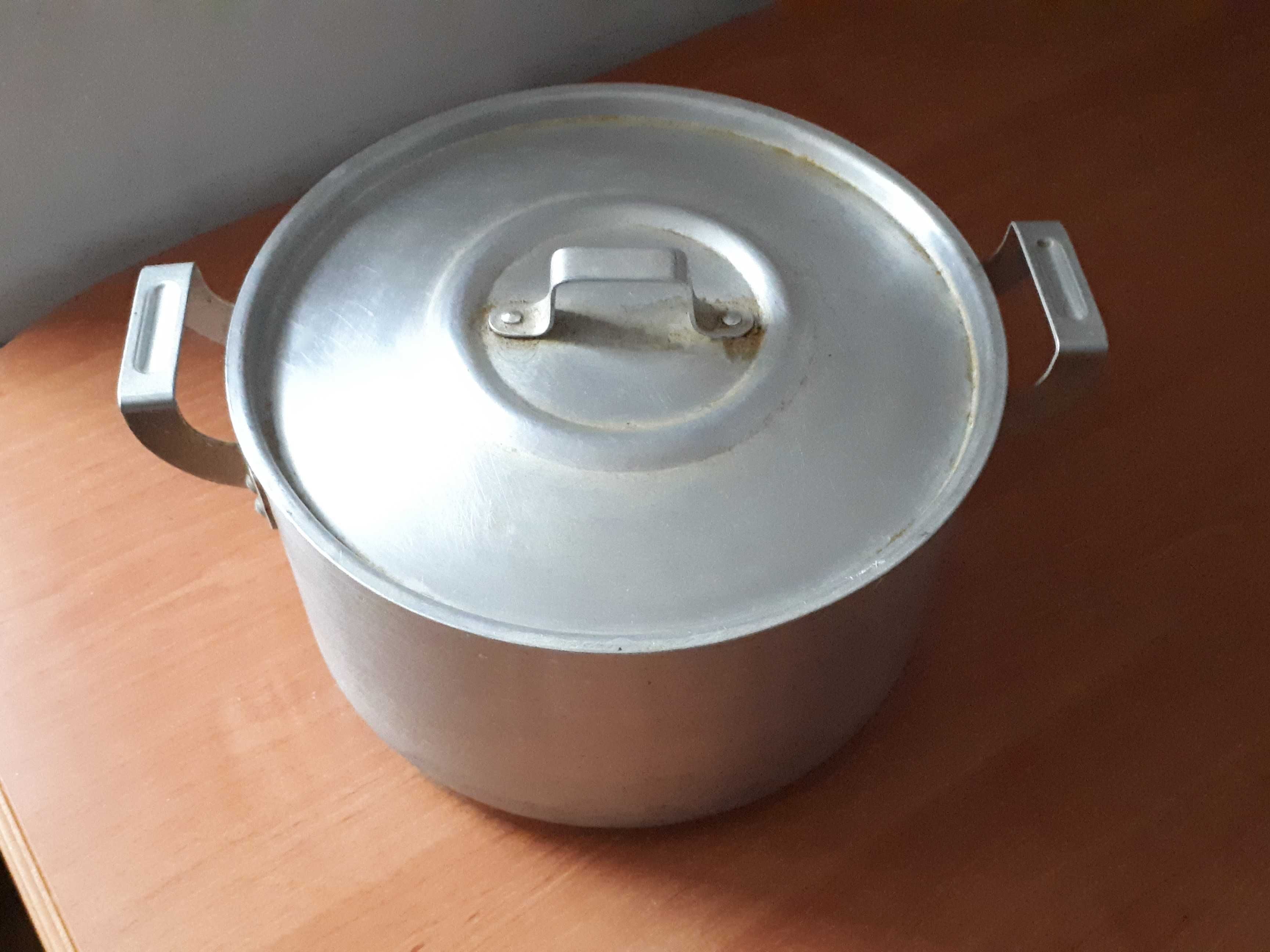 garnek aluminiowy 3 l. z przykrywką vintage