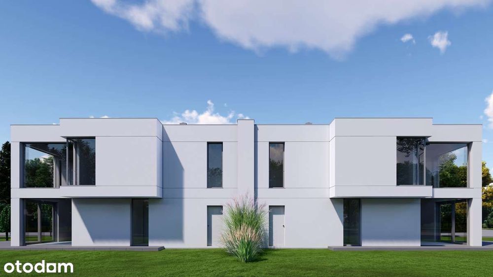 Minimalistyczna architektura - nowy dom 150m² | stan deweloperski