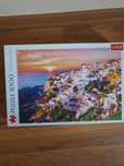 Puzzle Trefl 1000 elementów -zachod słońca nad Santorini .