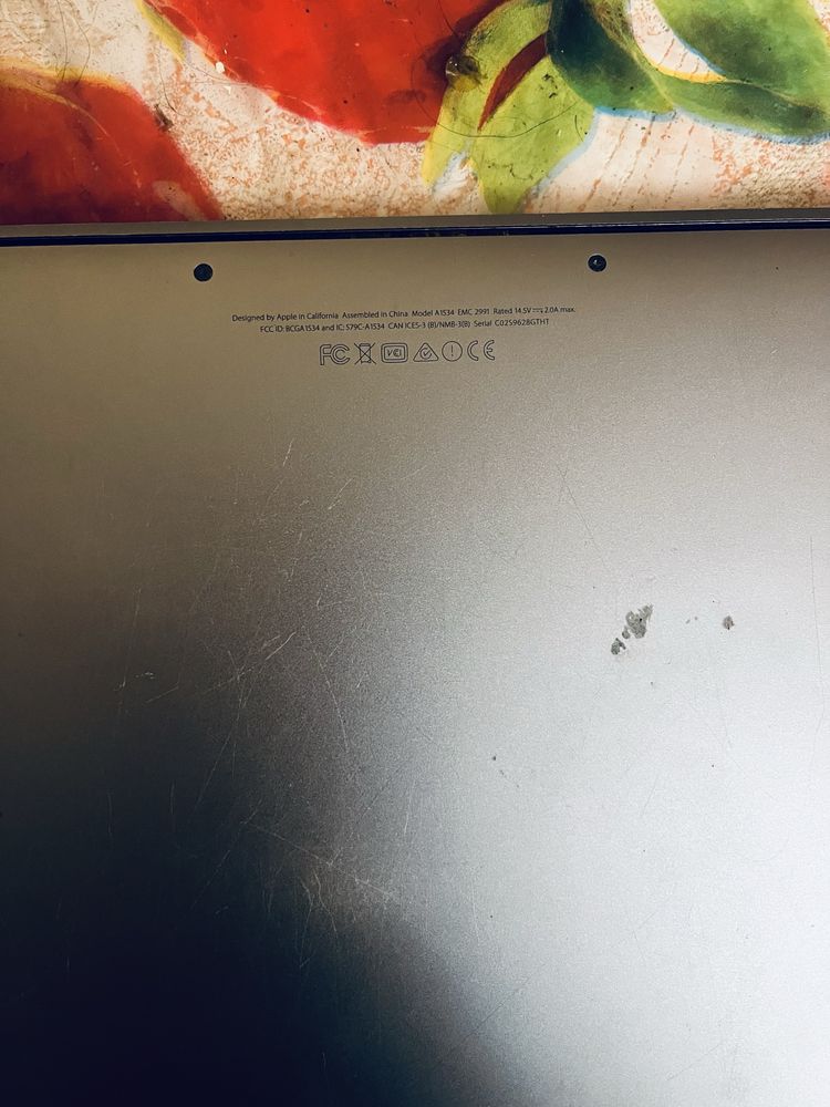 Macbook 12 a1534 2015 2016