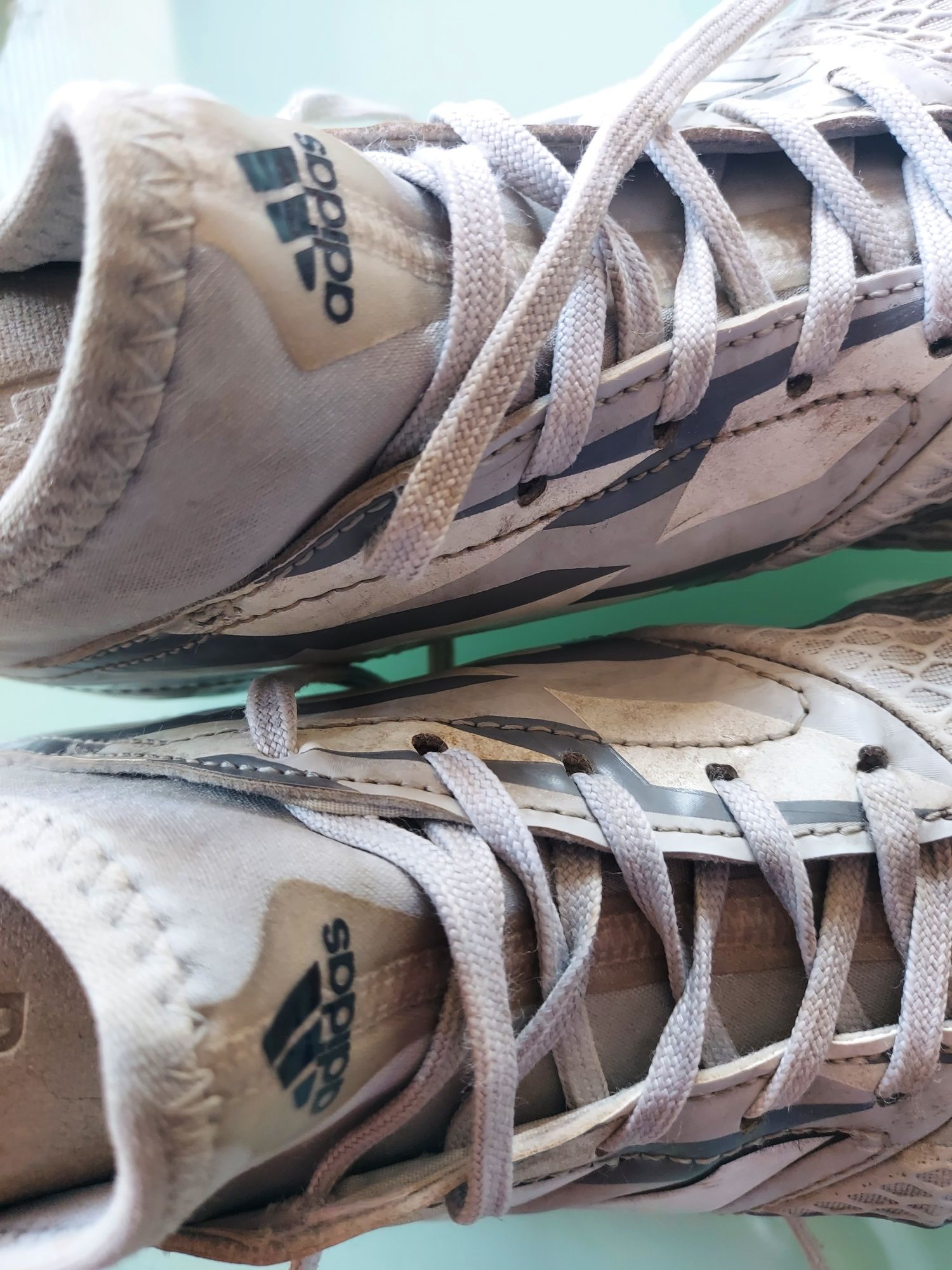 Korki profesjonalne piłkarskie 38 24 BB1026 Adidas Ace szaro-białe