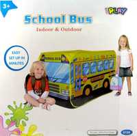 Ігровий намет у вигляді яскравого шкільного автобуса