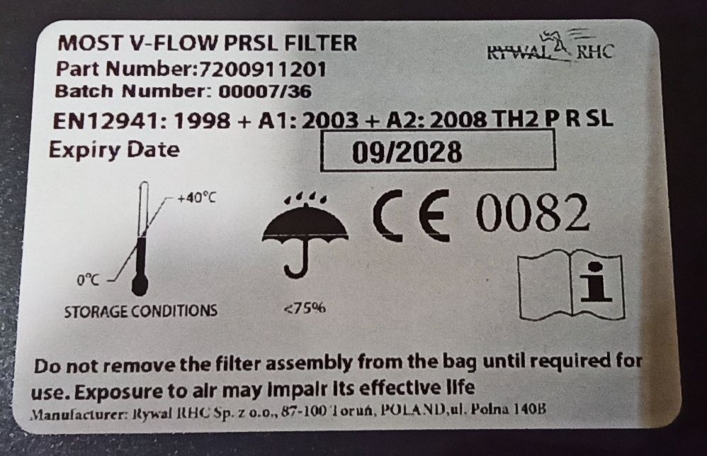Rywal rhc Most v1000 filtr v-flow prsl