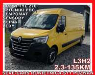 Renault MASTER L3H2 klima, drzwi tyl 270&#039;, tempomat, sensory, pdc tył  L3H2, 2.3dci-135km,klima, drzwi tył 270', tempomat, sensory, pdc