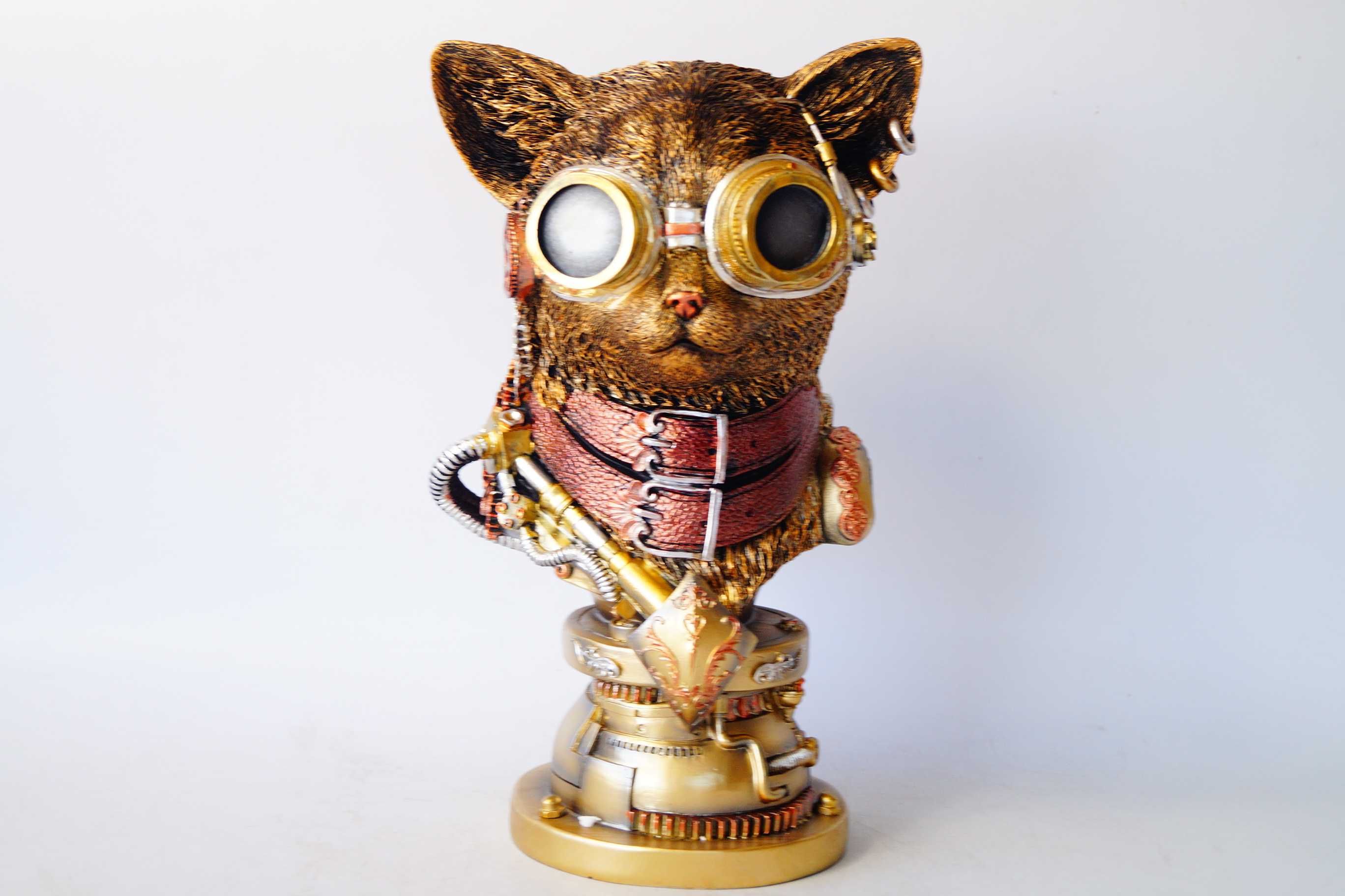 STEAMPUNK figura KOT kotek śmieszny