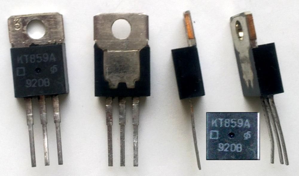 Транзистор КТ859А, NPN (3А 800В) 40W (ТО220)/ новые