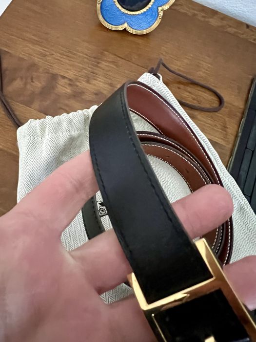 Hermes Skorzany Pasek Oryginalny