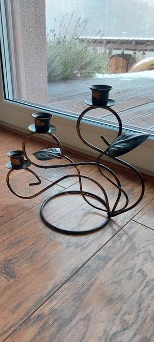 Świecznik na 3 długie świeczki