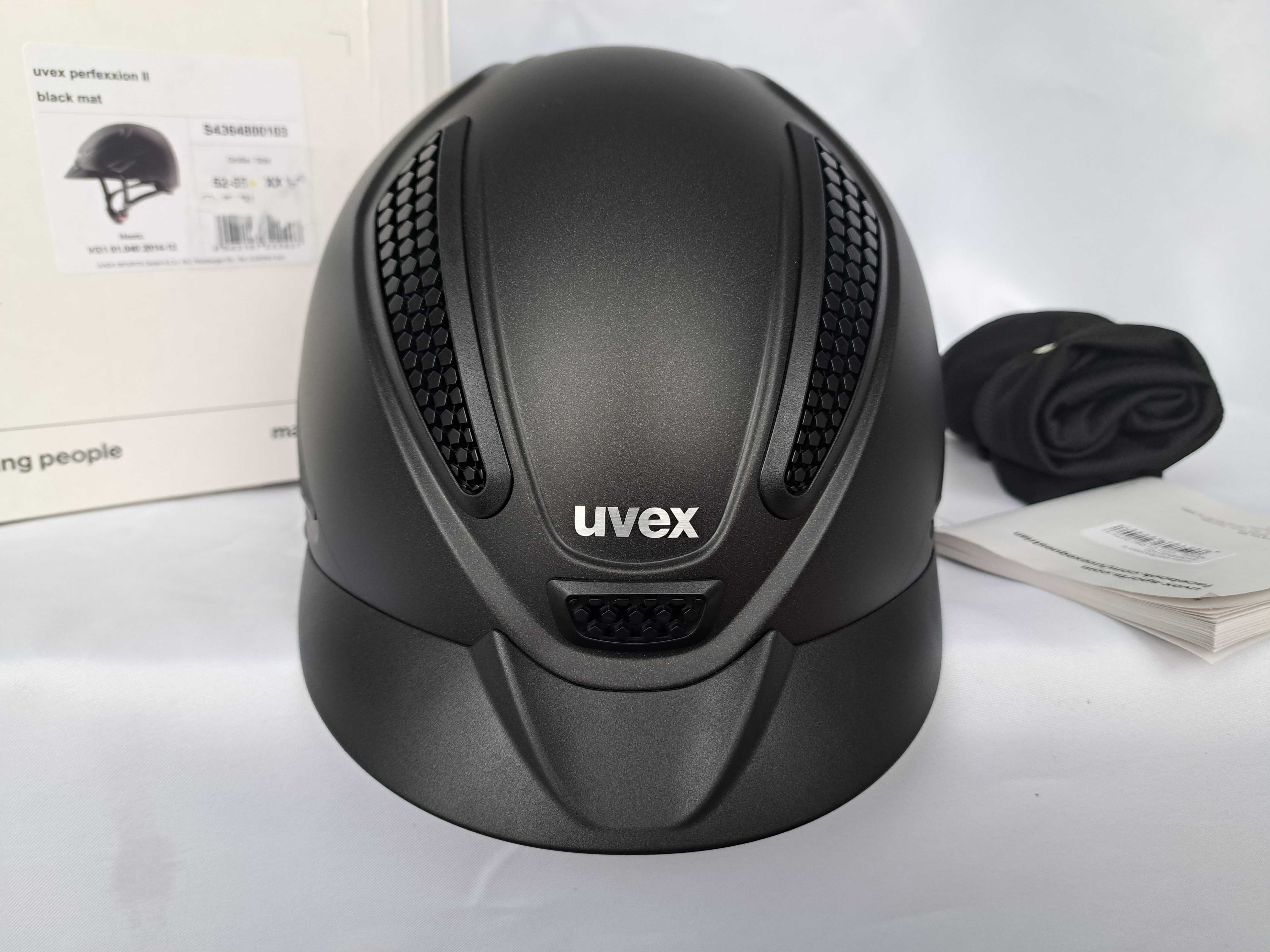 Kask jeździecki toczek Uvex Perfexxion II Black Matt XXS-S 52-55cm