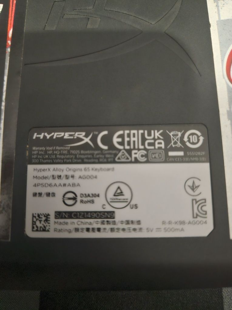 Klawiatura HyperX 65% Cherry MX Red.